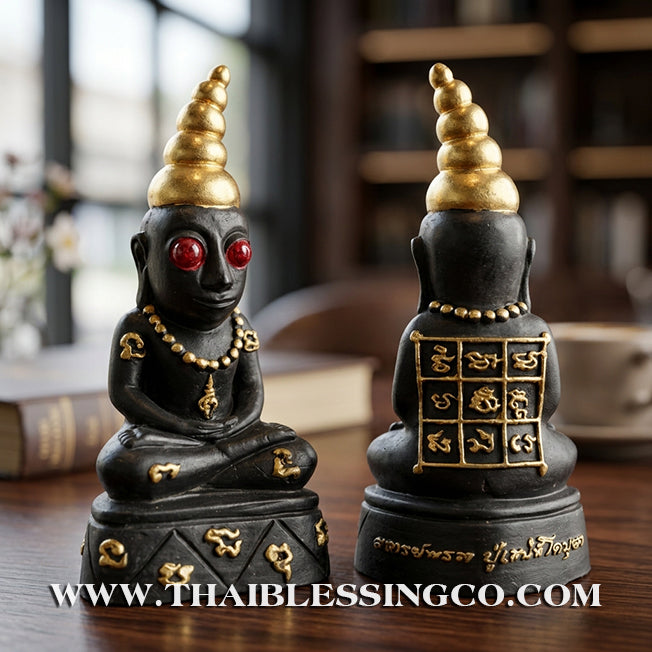 ✨🔥 Sacred "Phor Ngang" (The King of Charms) – Gold-Leaf Samrit Bronze Altar Edition: Ajarn Prot, Samnak Pu Saneh Kobutra (2017) – The Divine Engine for Primal Attraction, Night-Market Dominance, and Unstoppable Life Elevation!