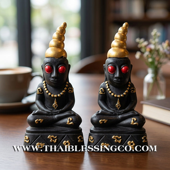 ✨🔥 Sacred "Phor Ngang" (The King of Charms) – Gold-Leaf Samrit Bronze Altar Edition: Ajarn Prot, Samnak Pu Saneh Kobutra (2017) – The Divine Engine for Primal Attraction, Night-Market Dominance, and Unstoppable Life Elevation!