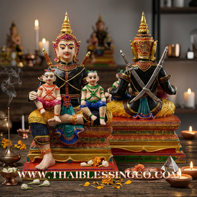 🔥 Sacred "Phra Khun Paen" (The Sovereign of Attraction & Victory) – Hand-Painted Alchemical Edition: Luang Pu Key, Wat Sri Lamyong (2013) – The High-Velocity Engine for Absolute Influence, Financial Dominance, and Unstoppable Prosperity!