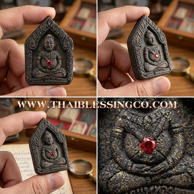 🌸 Sacred "Phra Khun Phaen with Guman Thong Back" – Ancient Bai Lan Powder Edition: Song Nam 57 Series by Luang Pu Khi, Wat Si Lamyong (2014) – The Ultimate Masterpiece for Irresistible Attraction, Seductive Charisma, and Miraculous Prosperity!