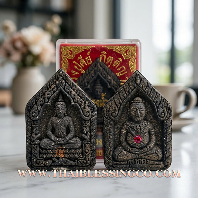 🌸 Sacred "Phra Khun Phaen with Guman Thong Back" – Ancient Bai Lan Powder Edition: Song Nam 57 Series by Luang Pu Khi, Wat Si Lamyong (2014) – The Ultimate Masterpiece for Irresistible Attraction, Seductive Charisma, and Miraculous Prosperity!