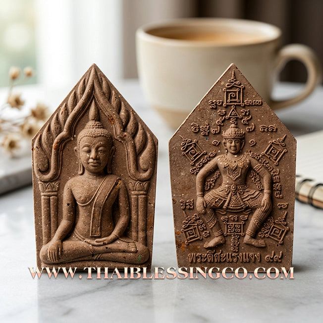 🌸 Sacred "Phra Khun Phaen with See Sa Lang Ngang Back" by Luang Pu Yam (Wat Sam Ngam) 2013 – The Ultimate Dual-Engine for Hypnotic Charm, Predatory Wealth, and Irresistible Magnetic Aura!