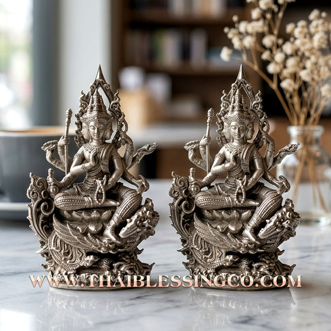 🐘 Sacred "Phra Kring Mahaphrom Erawan" (The Great Brahma & Erawan) – Modern Satin Bronze Edition: Luang Pu Nen Kaeo, Wat Ban Kaset Thung Setthi (2018) – The Ultimate Engine for Divine Command, Unstoppable Wealth, and Sovereign Influence!