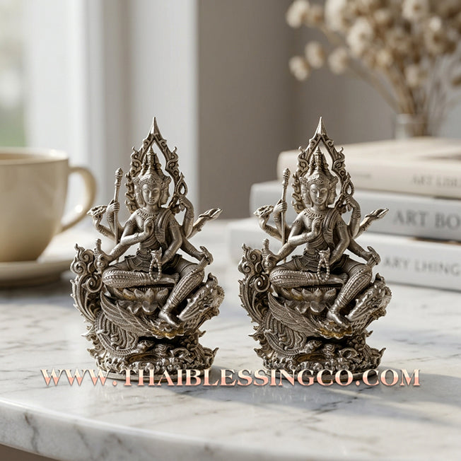 🐘 Sacred "Phra Kring Mahaphrom Erawan" (The Great Brahma & Erawan) – Modern Satin Bronze Edition: Luang Pu Nen Kaeo, Wat Ban Kaset Thung Setthi (2018) – The Ultimate Engine for Divine Command, Unstoppable Wealth, and Sovereign Influence!