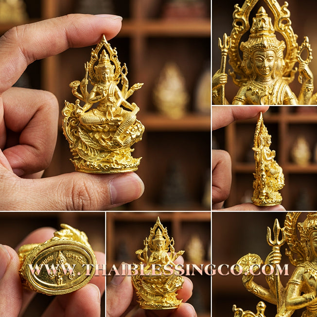 🐘 Sacred "Phra Kring Mahaphrom Erawan" (The Great Brahma & Erawan) – Thong Deva Edition: Luang Pu Nen Kaeo, Wat Ban Kaset Thung Setthi (2018) – The Ultimate Engine for Divine Success, Sovereign Authority, and Infinite Prosperity!