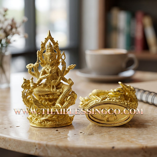 🐘 Sacred "Phra Kring Mahaphrom Erawan" (The Great Brahma & Erawan) – Thong Deva Edition: Luang Pu Nen Kaeo, Wat Ban Kaset Thung Setthi (2018) – The Ultimate Engine for Divine Success, Sovereign Authority, and Infinite Prosperity!