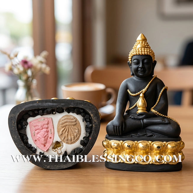 ✨🔥 Sacred "Phra Kring" Medicine Buddha – Gold-Leaf Altar Edition: Luang Ta Or, Wat Chong Khae (2024) – The Divine Engine for Golden Abundance, Royal Presence, and Unstoppable Life Elevation!