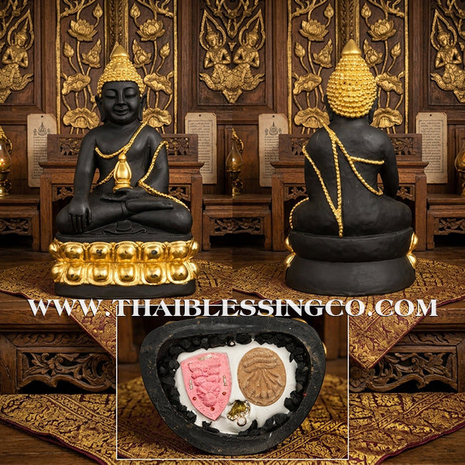✨🔥 Sacred "Phra Kring" Medicine Buddha – Gold-Leaf Altar Edition: Luang Ta Or, Wat Chong Khae (2024) – The Divine Engine for Golden Abundance, Royal Presence, and Unstoppable Life Elevation!
