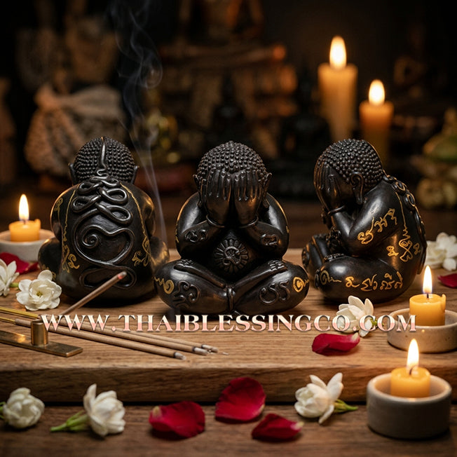 ✨🔥 Sacred "Phra Kring Pidta Maha Lap" (The Divine Eye-Closing Buddha of Infinite Fortune) – Blackened Bronze Altar Edition: Luang Pu Rod, Wat Khok Krom (2019) – The Ultimate Engine for Financial Secrecy, Market Dominance, and Unstoppable Life Elevation!