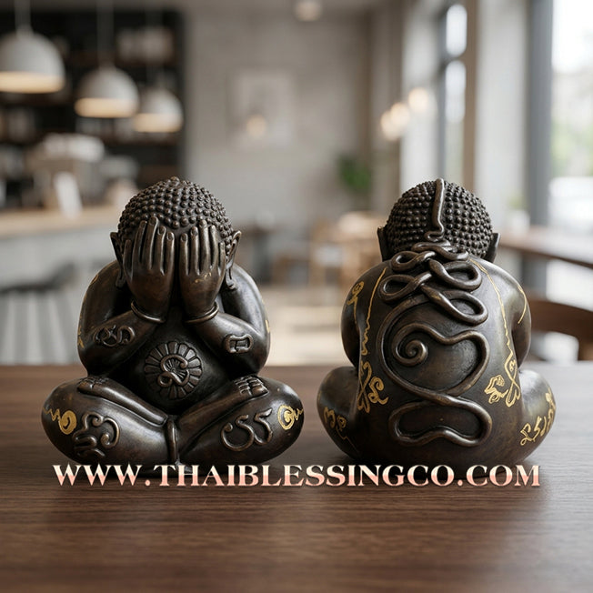 ✨🔥 Sacred "Phra Kring Pidta Maha Lap" (The Divine Eye-Closing Buddha of Infinite Fortune) – Blackened Bronze Altar Edition: Luang Pu Rod, Wat Khok Krom (2019) – The Ultimate Engine for Financial Secrecy, Market Dominance, and Unstoppable Life Elevation!