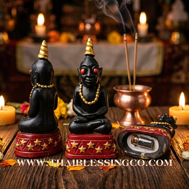 🔥 Sacred "Phra Ngang" (The Sovereign of Attraction & Hidden Wealth) – Altar Statue: Arjan Amnat, Maha Veero Meditation Center (2020) – The High-Velocity Engine for Magnetic Influence, Market Dominance, and Unstoppable Financial Victory!