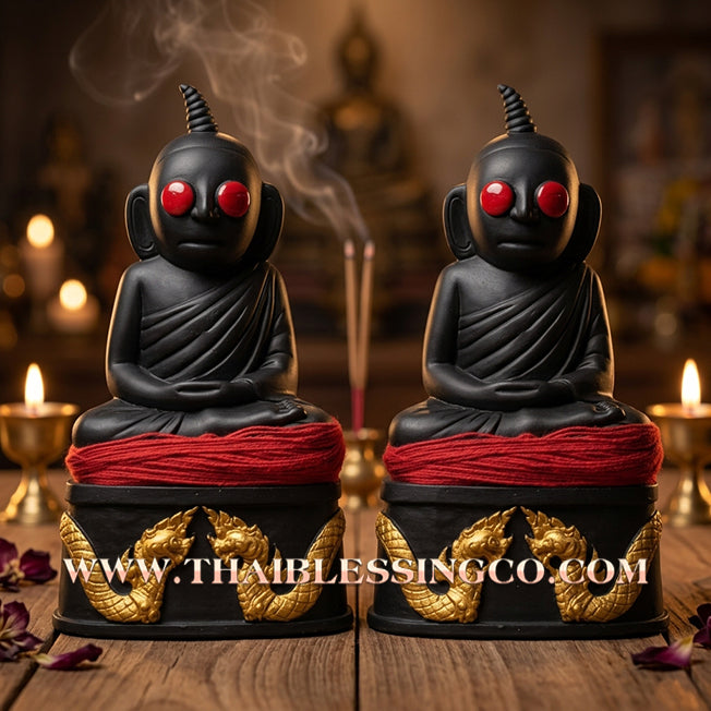 Sacred "Phra Ngang" (The Sovereign of Attraction & Hidden Wealth) – Altar Statue: Kruba Baeng
