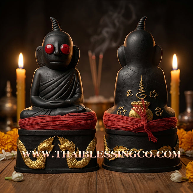 Sacred "Phra Ngang" (The Sovereign of Attraction & Hidden Wealth) – Altar Statue: Kruba Baeng