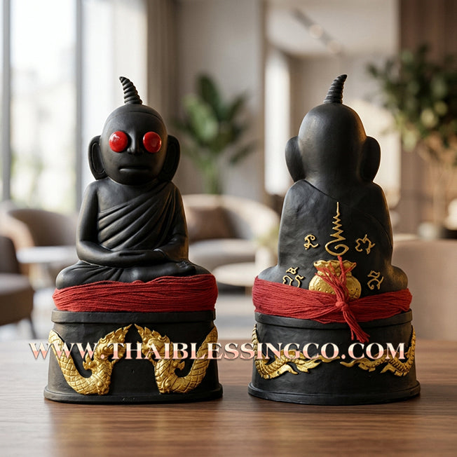 Sacred "Phra Ngang" (The Sovereign of Attraction & Hidden Wealth) – Altar Statue: Kruba Baeng
