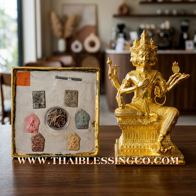 ✨🔥 Sacred "Phra Phrom" (The Great Brahma: Creator of Destiny) – Gold-Leaf Samrit Bronze Altar Edition: The Ultimate Engine for Total Reality Manifestation, Global Empire Building, and Unstoppable Life Elevation!