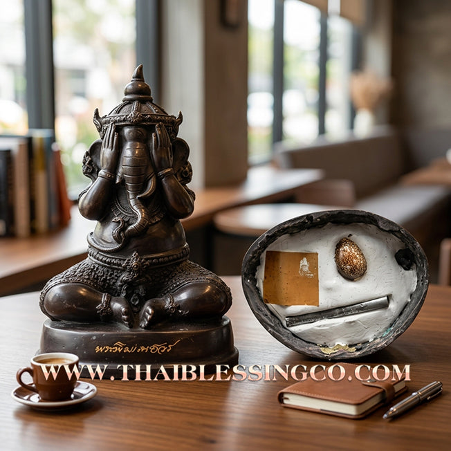 🔥 Sacred "Phra Pidta Ganesha Mongkhon Chakrawan" (The Universal Lord of Success) The Supreme Engine for Infinite Prosperity, Removing All Obstacles, and Unstoppable Life Elevation!
