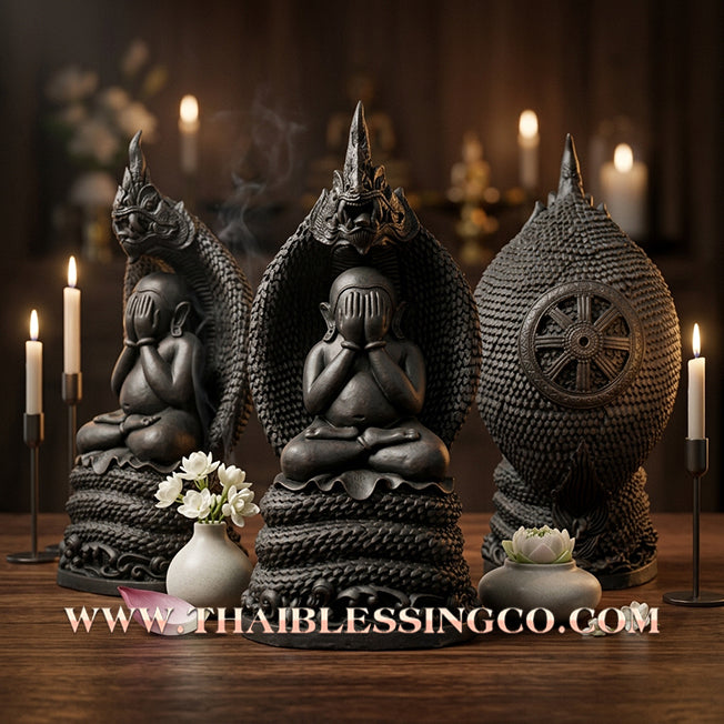 ✨🔥 Sacred "Phra Pidta Nak Prok" (The Dragon-Shielded Eye-Closing Buddha) – Majestic Altar Edition: Luang Ta Or, Wat Chong Kae (2024) – The Supreme Engine for Sovereign Wealth, Naga Protection, and Unstoppable Life Elevation!