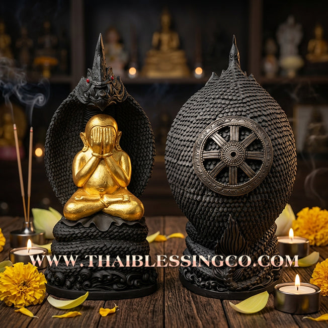 🔥 Sacred "Phra Pidta Nak Prok" (The Shielded Lord of Naga Protection) – Gold-Leaf Alchemical Edition: Luang Ta Or, Wat Chong Khae (2024) – The High-Performance Engine for Absolute Wealth, Sovereign Protection, and Unstoppable Life Elevation!