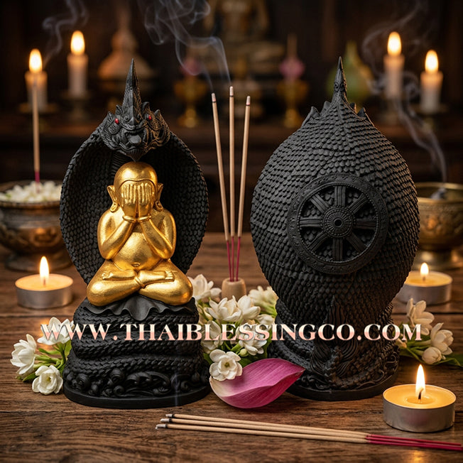 🔥 Sacred "Phra Pidta Nak Prok" (The Shielded Lord of Naga Protection) – Gold-Leaf Alchemical Edition: Luang Ta Or, Wat Chong Khae (2024) – The High-Performance Engine for Absolute Wealth, Sovereign Protection, and Unstoppable Life Elevation!