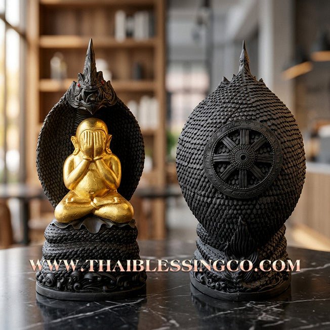 🔥 Sacred "Phra Pidta Nak Prok" (The Shielded Lord of Naga Protection) – Gold-Leaf Alchemical Edition: Luang Ta Or, Wat Chong Khae (2024) – The High-Performance Engine for Absolute Wealth, Sovereign Protection, and Unstoppable Life Elevation!