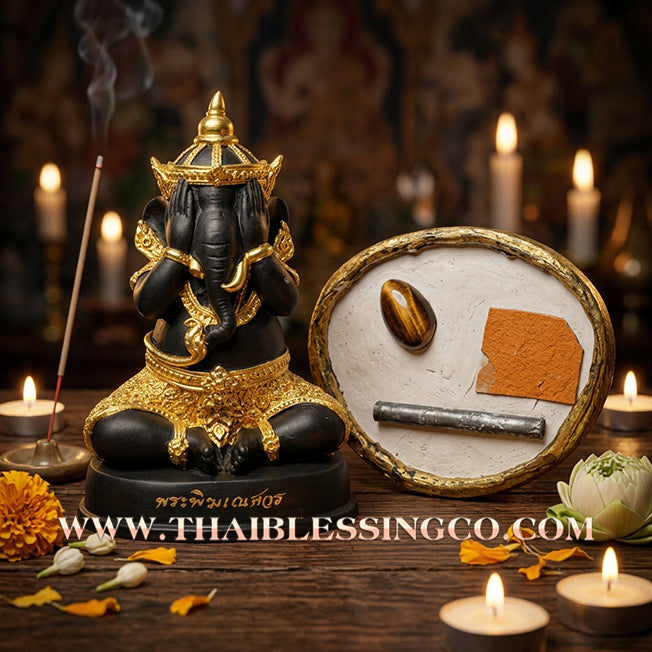 ✨🔥 Sacred "Phra Pidta Phikkhanesuan Mongkhon Chakkrawan" (The Universal Auspicious Ganesha-Pidta) : Khru Ba Kritsana The Ultimate Engine for Cosmic Wealth, Creative Dominance, and Unstoppable Life Elevation!