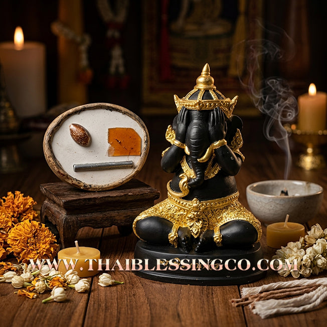 ✨🔥 Sacred "Phra Pidta Phikkhanesuan Mongkhon Chakkrawan" (The Universal Auspicious Ganesha-Pidta) : Khru Ba Kritsana The Ultimate Engine for Cosmic Wealth, Creative Dominance, and Unstoppable Life Elevation!