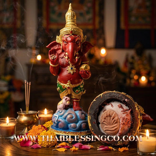 ✨🔥 Sacred "Phra Pikanet" (Ganesha: The Lord of Success & Remover of Obstacles) – Executive Altar Edition: Phra Arjan Pong, Wat Sai (2017) – The Divine Engine for Creative Breakthroughs, Commercial Victory, and Unstoppable Life Elevation!