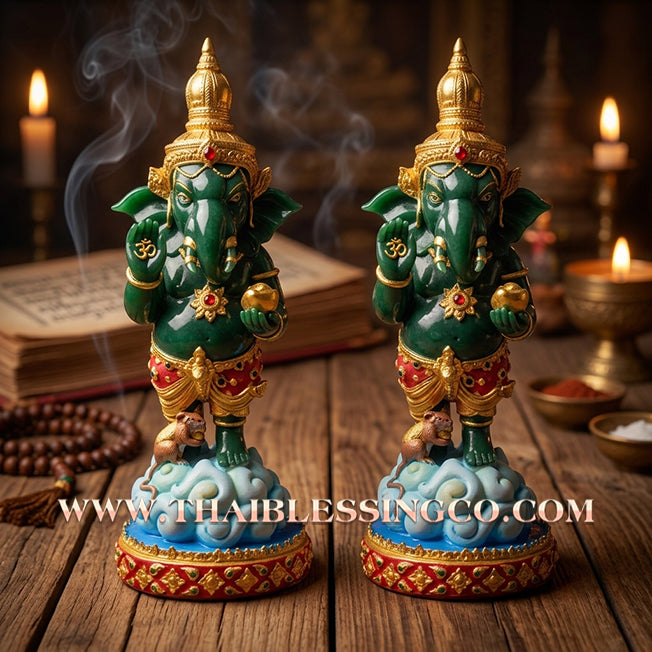 ✨🔥 Sacred "Phra Pikanet" (Lord Ganesha) – Grand Success Resin Altar Edition: Luang Phor Sankthong, Wat Sri Sanga (2024) – The Ultimate Engine for Barrier-Breaking Success, Infinite Wealth, and Unstoppable Life Elevation!