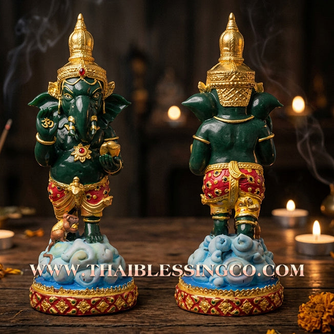✨🔥 Sacred "Phra Pikanet" (Lord Ganesha) – Grand Success Resin Altar Edition: Luang Phor Sankthong, Wat Sri Sanga (2024) – The Ultimate Engine for Barrier-Breaking Success, Infinite Wealth, and Unstoppable Life Elevation!