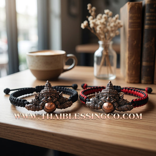 ✨🕉️ Sacred Phra Rahu "Hnun Duang Setthee" Millionaire Support Bracelet: Master Achan Plian Hatyanon (2022 Red Moon Bronze Edition) – The Ultimate Khao Or Talisman for Destiny Elevation, Crisis Shielding, and Miraculous Prosperity