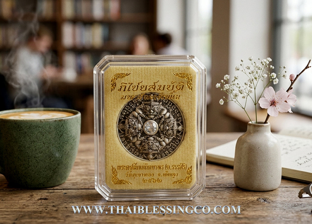 ☀️ Sacred Phra Rahu "Phichai Sombat" Emperor of Wealth Medallion - Ultra-Luxury "Cloud Gold" Edition (2019 Collector's Series) - Blessed by Phra Khru Sophon Kitayathorn (Ajarn Ronsiri), Wat Phu Khao Thong