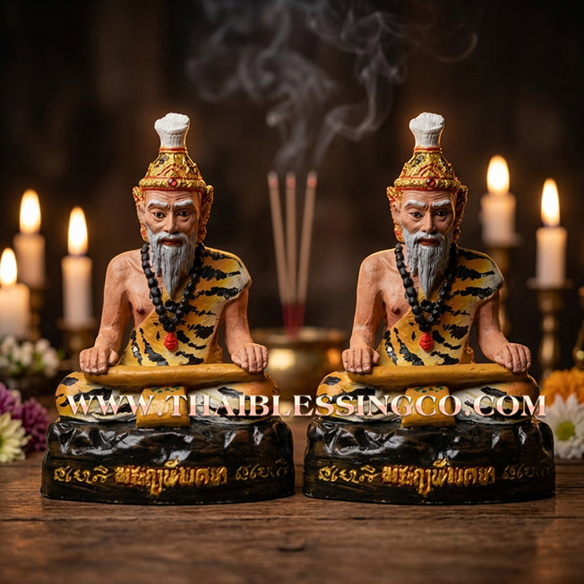✨🔥 Sacred "Phra Reusi Bod Ya" (The Medicine-Grinding Hermit) – Artisan Hand-Painted Bronze Edition: The Divine Engine for Total Debt Liquidation, Strategic Recovery, and Sovereign Prosperity!