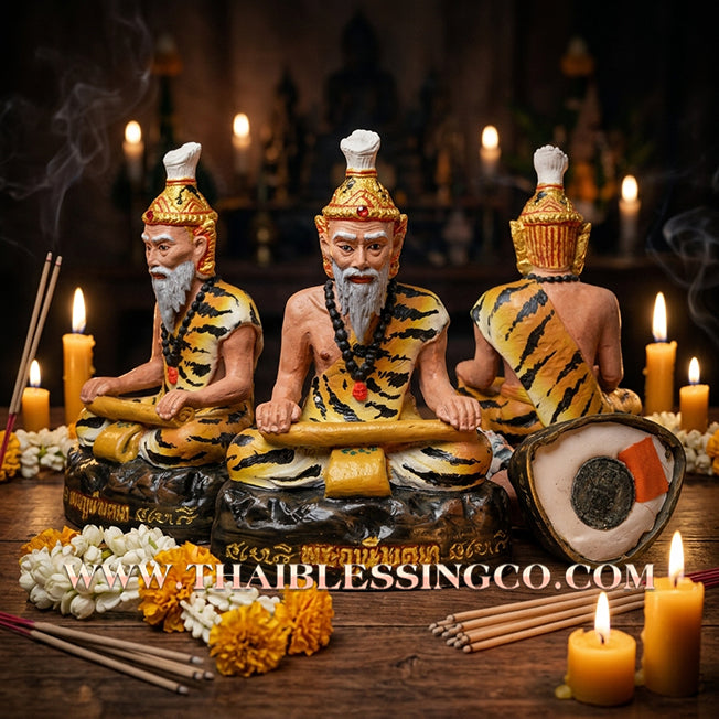 ✨🔥 Sacred "Phra Reusi Bod Ya" (The Medicine-Grinding Hermit) – Artisan Hand-Painted Bronze Edition: The Divine Engine for Total Debt Liquidation, Strategic Recovery, and Sovereign Prosperity!