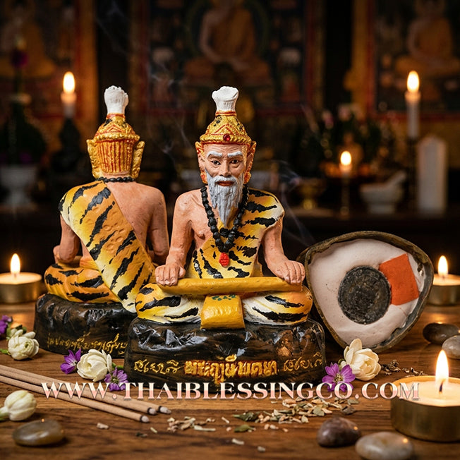 ✨🔥 Sacred "Phra Reusi Bod Ya" (The Medicine-Grinding Hermit) – Artisan Hand-Painted Bronze Edition: The Divine Engine for Total Debt Liquidation, Strategic Recovery, and Sovereign Prosperity!