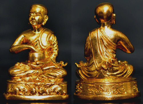 🥣 Sacred Phra Sivali "Jok Bat" - The Eternal Abundance Statue (2011 Wai Khru Edition) - Blessed by Kruba Krissana, Weluwan Monastery - Golden Brass with Sacred Powder Inlay