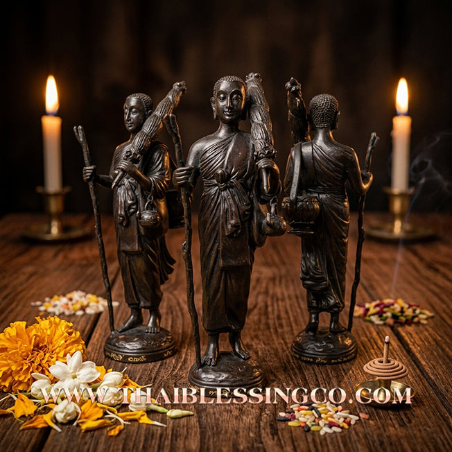 🔥 Sacred "Phra Sivali" (The Apostle of Infinite Fortune) – Blackened Bronze Altar Edition:Luang Pu Key, Wat Sri Lamyong (2008) – The Ultimate Engine for Non-Stop Abundance, Global Trade Dominance, and Unstoppable Financial Victory!