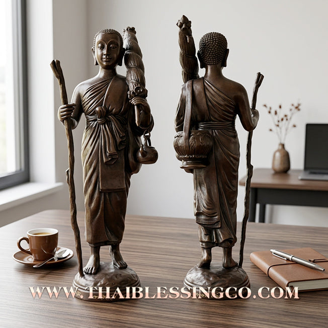 🔥 Sacred "Phra Sivali" (The Apostle of Infinite Fortune) – Blackened Bronze Altar Edition:Luang Pu Key, Wat Sri Lamyong (2008) – The Ultimate Engine for Non-Stop Abundance, Global Trade Dominance, and Unstoppable Financial Victory!