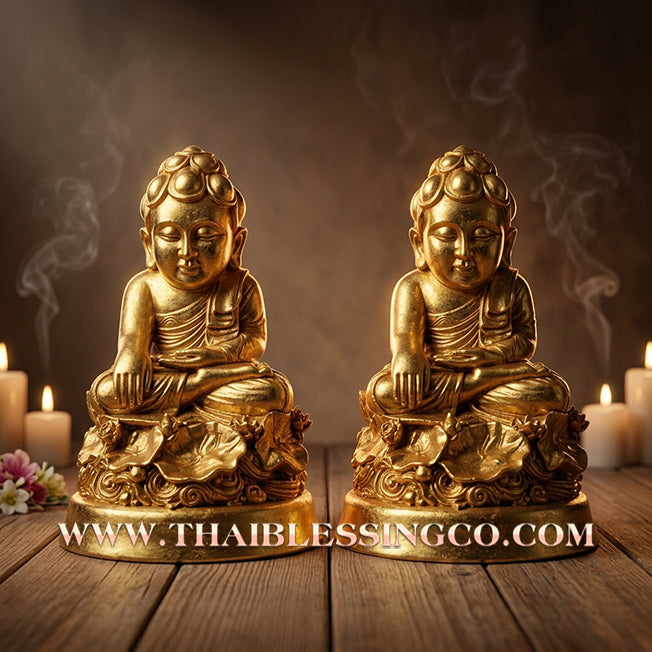 ✨🔥 Sacred "Phra Upakhut" (The Lord of Wealth & Victory) – Golden Resin Altar Edition: Luang Pu Saithong, Wat Sawang Arom (2025) – The Ultimate Engine for Financial Abundance, Absolute Protection, and Unstoppable Life Elevation!