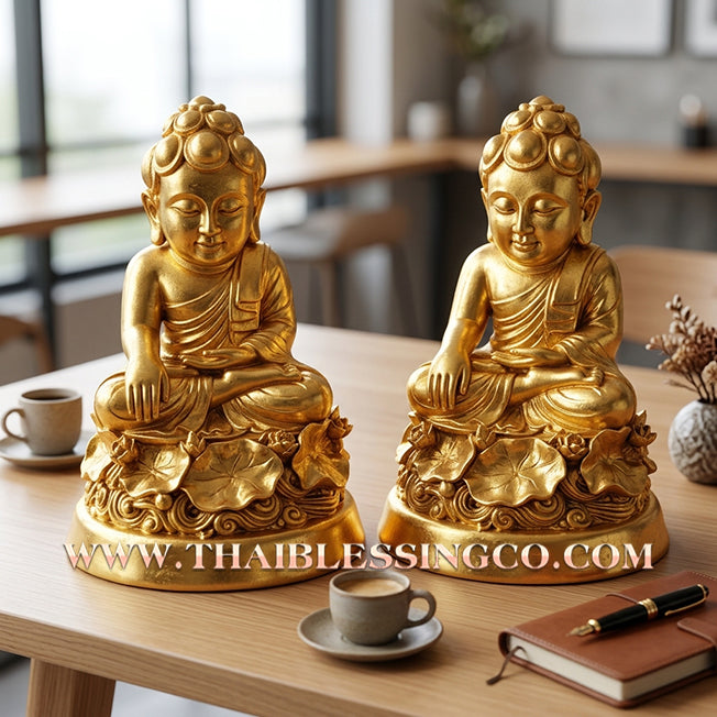 ✨🔥 Sacred "Phra Upakhut" (The Lord of Wealth & Victory) – Golden Resin Altar Edition: Luang Pu Saithong, Wat Sawang Arom (2025) – The Ultimate Engine for Financial Abundance, Absolute Protection, and Unstoppable Life Elevation!