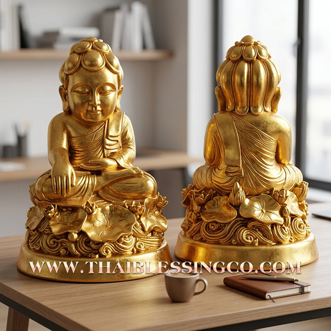 ✨🔥 Sacred "Phra Upakhut" (The Lord of Wealth & Victory) – Golden Resin Altar Edition: Luang Pu Saithong, Wat Sawang Arom (2025) – The Ultimate Engine for Financial Abundance, Absolute Protection, and Unstoppable Life Elevation!