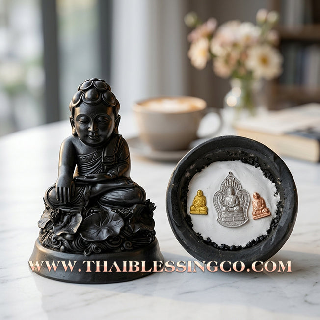 ✨🔥 Sacred "Phra Upakhut" (The Lord of Wealth & Victory) – Premium Resin Altar Edition: Luang Pu Saithong, Wat Sawang Arom (2025) – The Ultimate Engine for Financial Abundance, Absolute Protection, and Unstoppable Life Elevation!