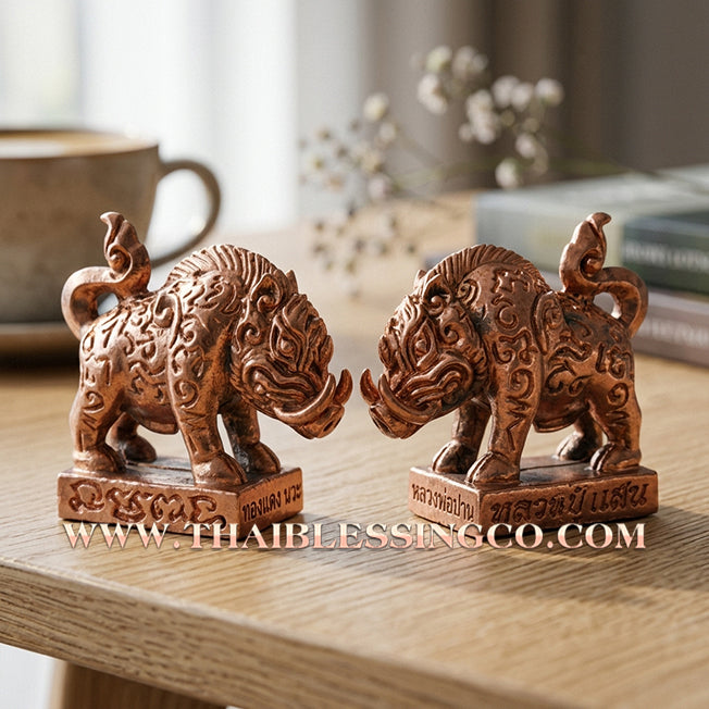 ✨🐗 Sacred "Phraya Mu Pa Maha Lap" (The Great Wealth Boar) – Samrit Bronze Edition: Luang Pu Saen, Wat Ban Nong Jิก (2019 Legacy) – The High-Frequency Tool for Unstoppable Fortune, Market Dominance, and Abundant Success!