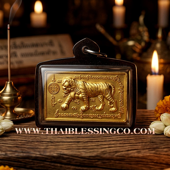 ✨🕉️ Sacred "Phraya Saming Naree" (The Tiger Enchantress) – Consecrated Powder in Tiger King Oil: Khru Tong, Lanna Buddha Magic Institute (2023 Exclusive) – The Ultimate Talisman for Irresistible Charm, Hypnotic Attraction, and Jungle Protection