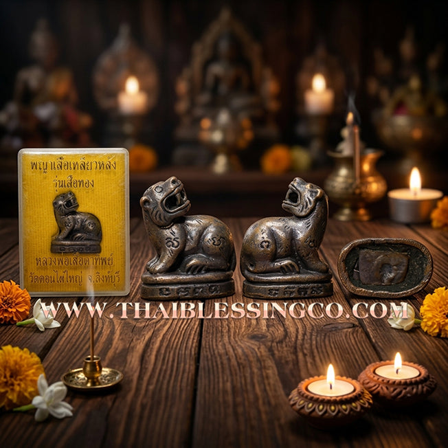 🐅 Sacred "Phraya Suea Liao" (The Looking-Back Tiger King) – Blackened Copper Edition: Luang Pho Suea, Wat Don Yai Phuean (2010 Legacy) – The Ultimate Tool for Absolute Authority, Strategic Advantage, and Financial Dominance!