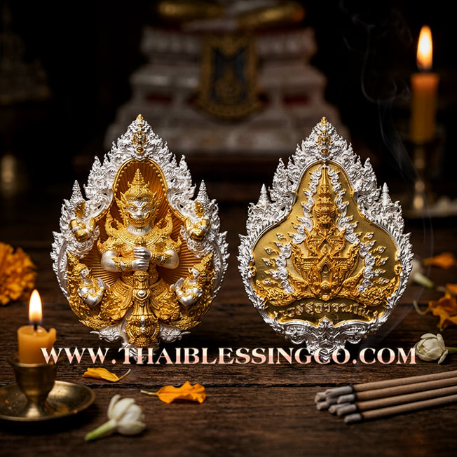 👹🕉️ Sacred Phuttha Sin "Thao Wessuwan" (God of Wealth) – Wessuwan No Edition: 2K Gold-Plated Bronze (2025) – The Ultimate Guardian for Secure Prosperity, Divine Authority, and Absolute Protection