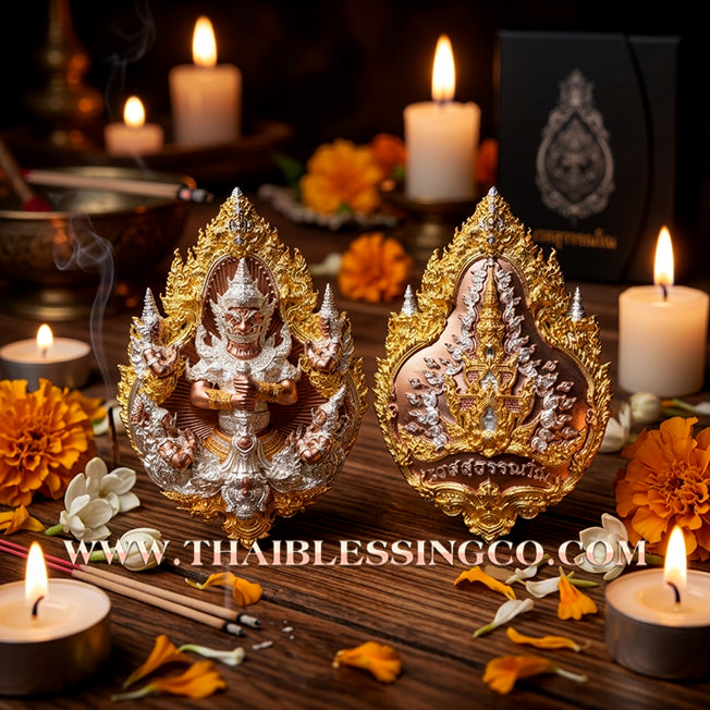 👹🕉️ Sacred Phuttha Sin "Thao Wessuwan" (God of Wealth) – Wessuwan No Edition: 3K Gold-Plated Bronze (2025) – The Ultimate Guardian for Infinite Prosperity, Sovereign Authority, and Divine Protection