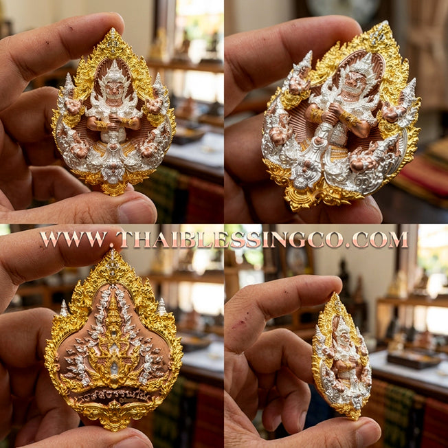 👹🕉️ Sacred Phuttha Sin "Thao Wessuwan" (God of Wealth) – Wessuwan No Edition: 3K Gold-Plated Bronze (2025) – The Ultimate Guardian for Infinite Prosperity, Sovereign Authority, and Divine Protection