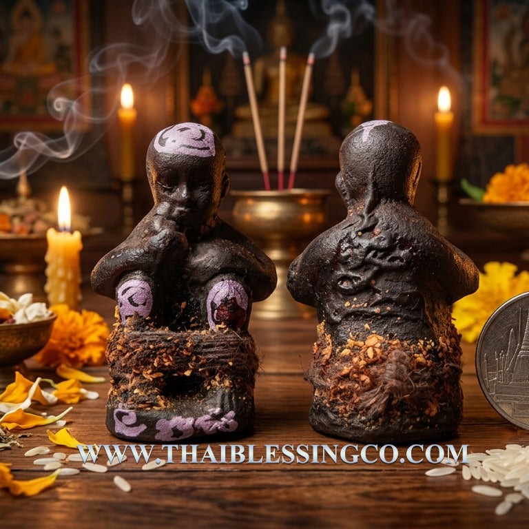 ✨ Sacred Prosperity Child: Blessed "Kuman Dud Rok" Amulet – Ancient Thai Wealth Magnet & Infinite Abundance Talisman (2014 Edition by Luang Pu In)