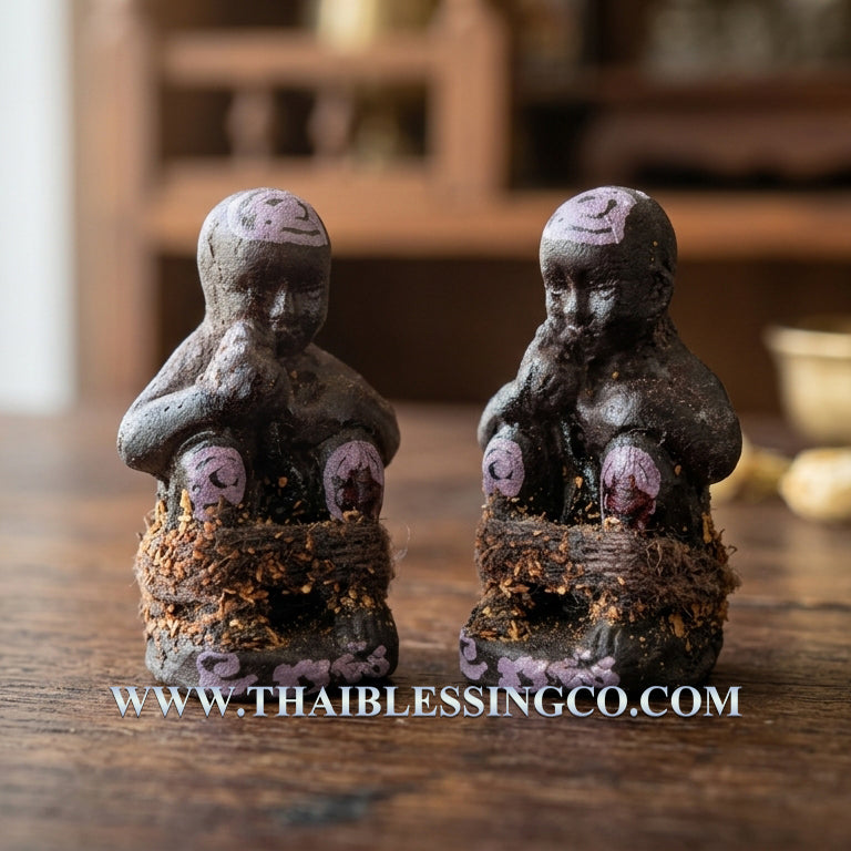 ✨ Sacred Prosperity Child: Blessed "Kuman Dud Rok" Amulet – Ancient Thai Wealth Magnet & Infinite Abundance Talisman (2014 Edition by Luang Pu In)