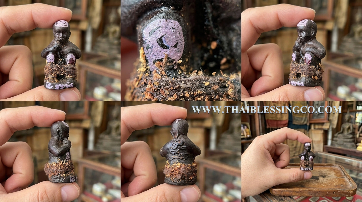 ✨ Sacred Prosperity Child: Blessed "Kuman Dud Rok" Amulet – Ancient Thai Wealth Magnet & Infinite Abundance Talisman (2014 Edition by Luang Pu In)